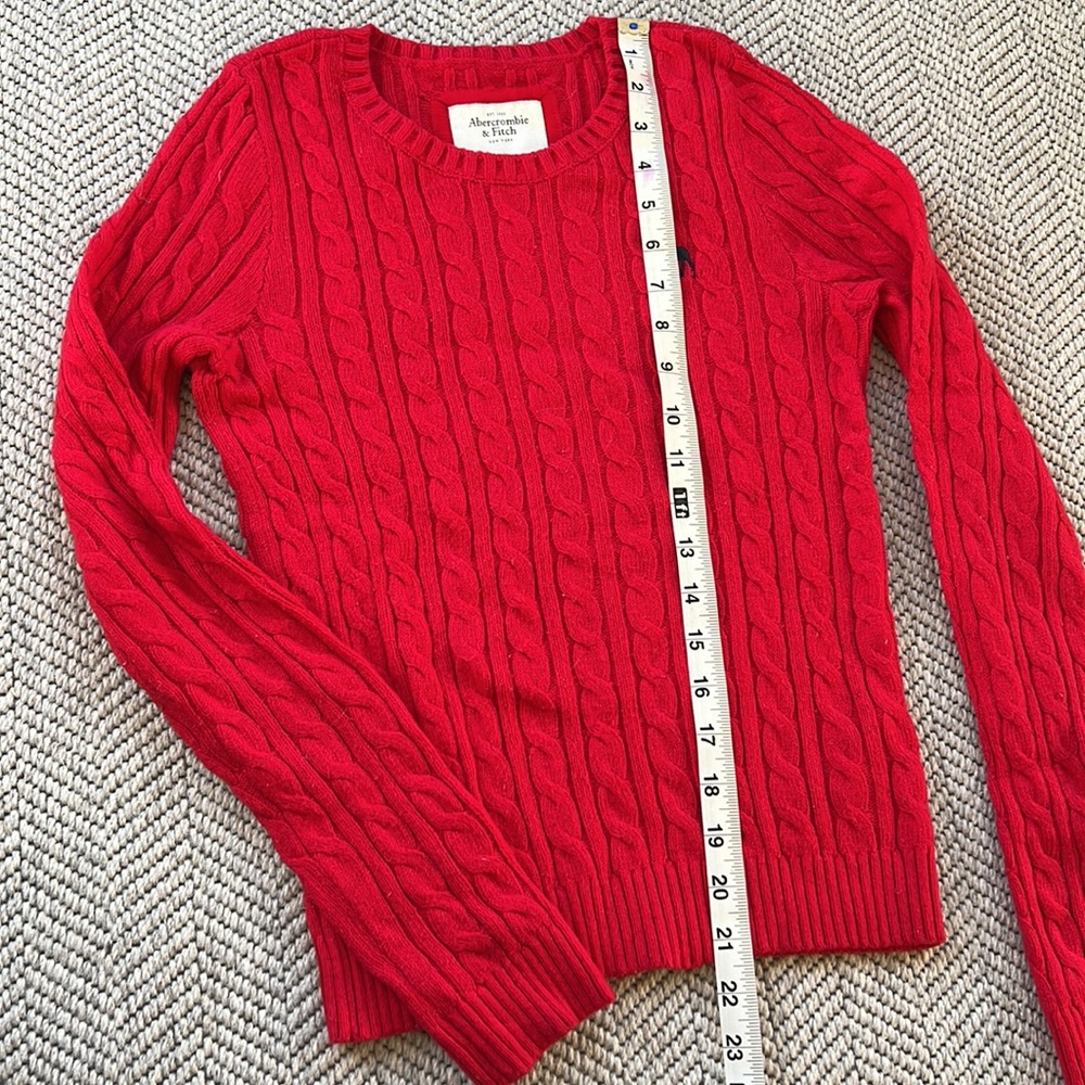 Y2K Abercrombie & Fitch crew cable knit sweater - Picture 5 of 7